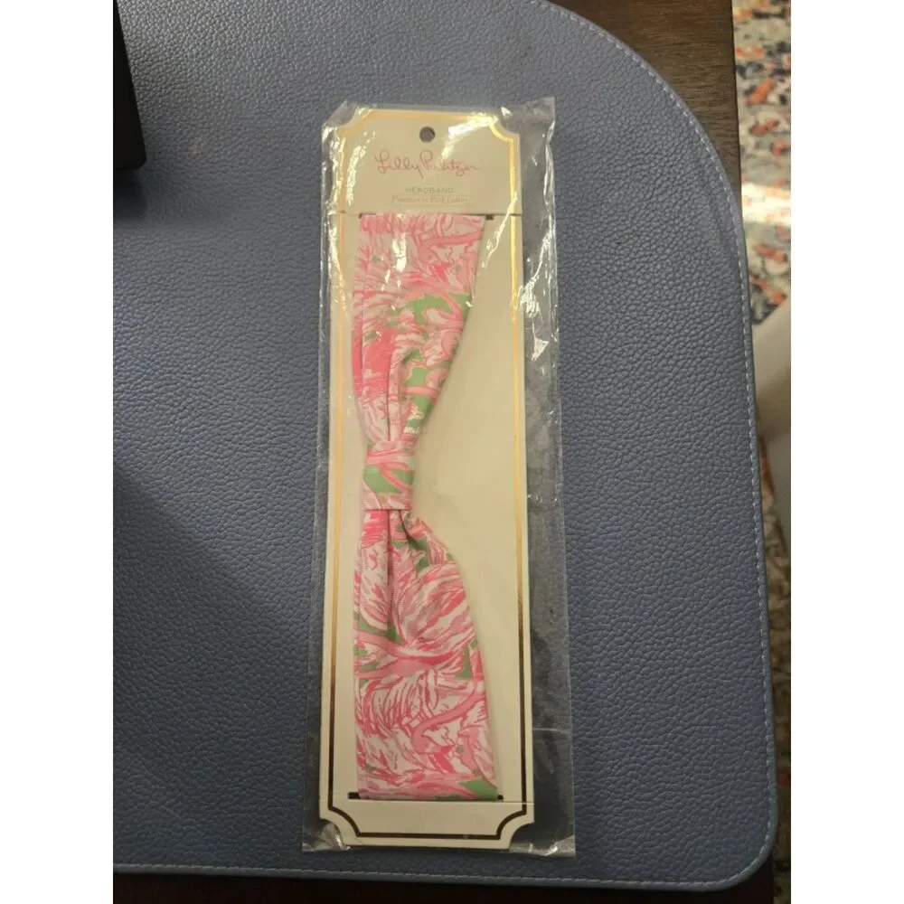 Lilly Pulitzer - NEW Pink Colony Headband  - Stretch Hair Accessory
